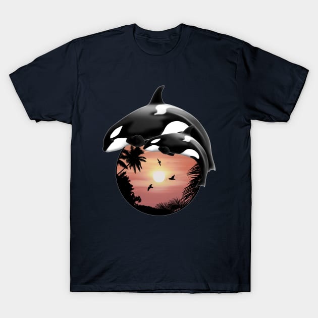 Orca Killer Whale T-Shirt by NicGrayTees